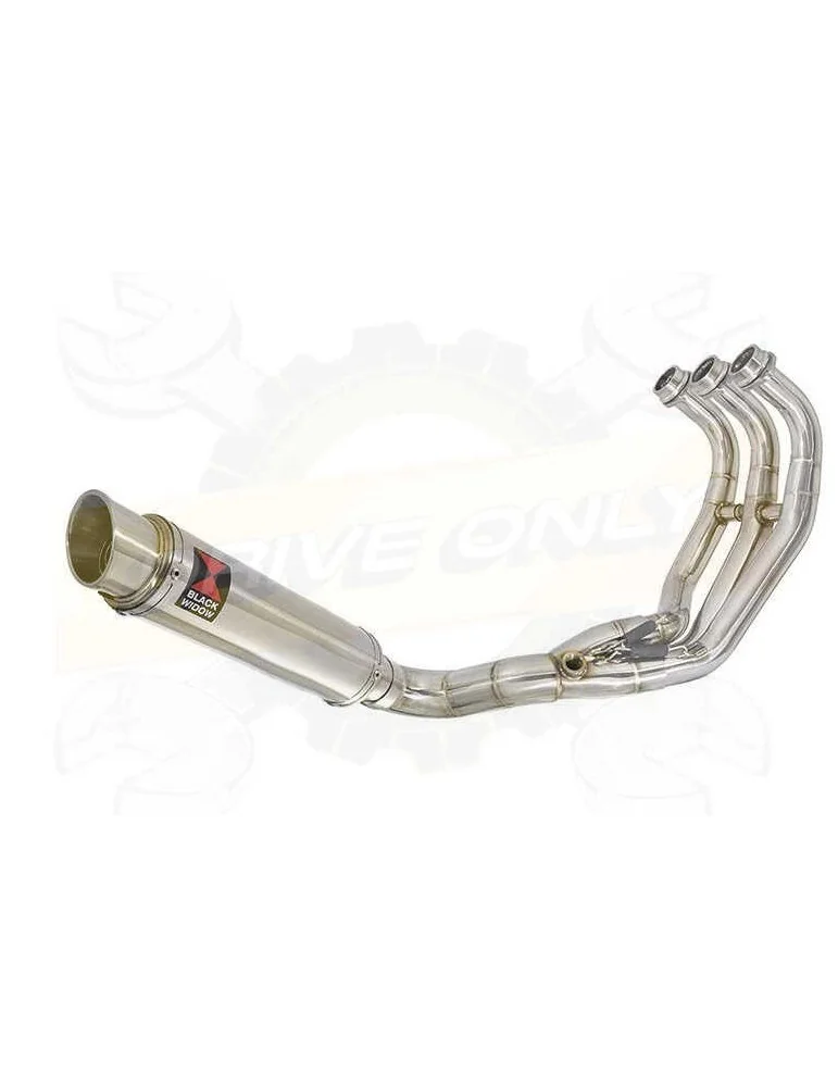 MT09 MT-09 2013-2021 Passage Bas Décatalyseur Ligne complète & Silencieux Rond GP Style En Inox 350mm