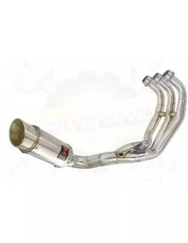 MT09 MT-09 2013-2021  Passage Bas Décatalyseur Ligne complète & Silencieux Rond en Inox 200mm