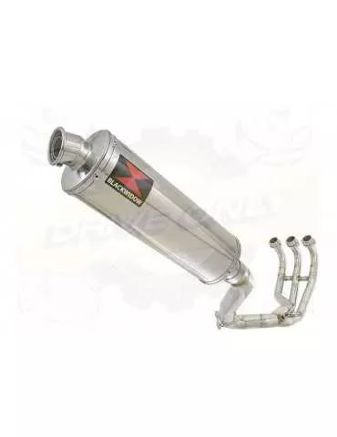 MT09 MT-09 2013-2021 Passage Haut Décatalyseur Ligne complète & Silencieux Ovale en Inox 400mm