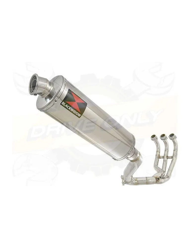 MT09 MT-09 2013-2021 Passage Haut Décatalyseur Ligne complète & Silencieux Ovale en Inox 400mm