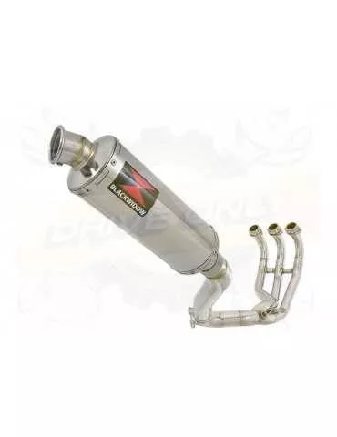 MT09 MT-09 2013-2021  Passage Haut Décatalyseur Ligne complète & Silencieux Rond en Inox 300mm