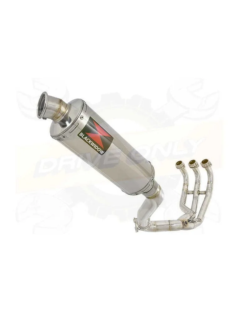 MT09 MT-09 2013-2021  Passage Haut Décatalyseur Ligne complète & Silencieux Rond en Inox 300mm