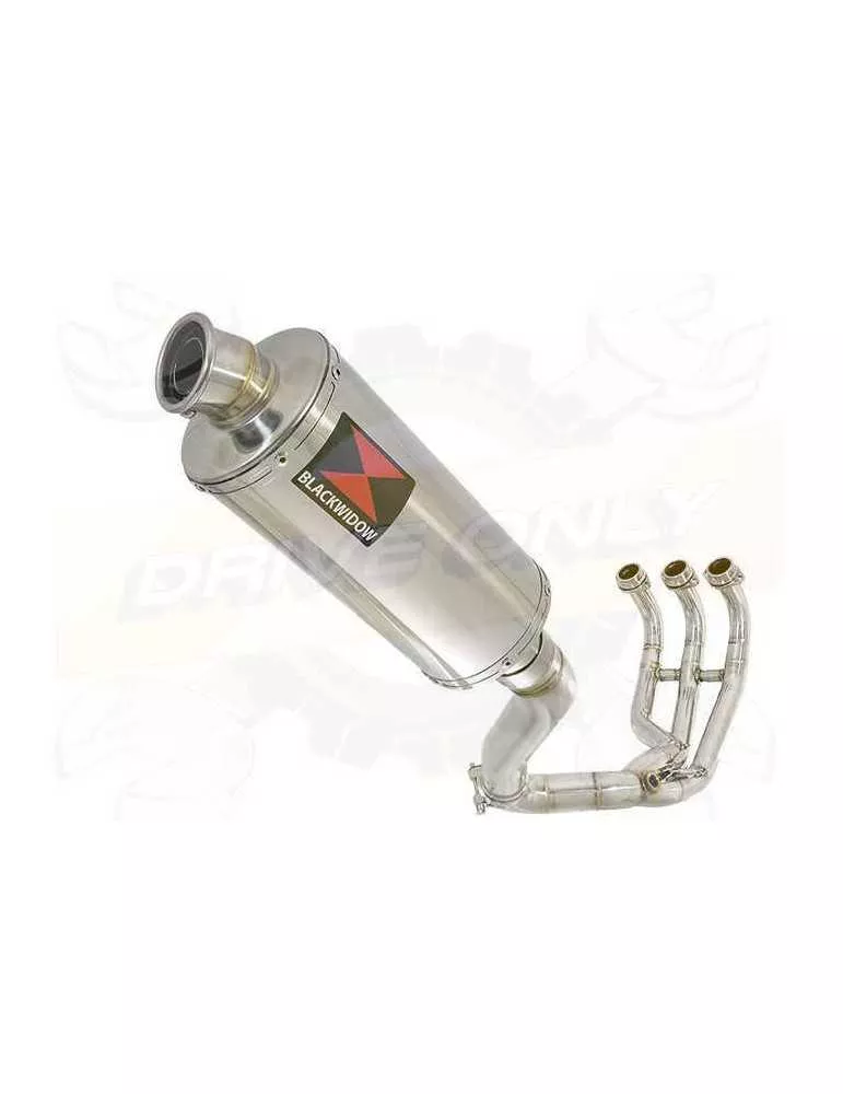 MT09 MT-09 2013-2021  Passage Haut Décatalyseur Ligne complète & Silencieux Ovale en Inox 300mm