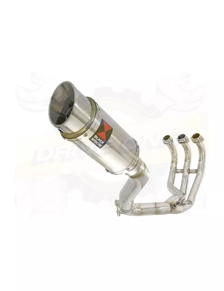 MT09 MT-09 2013-2021  Passage Haut Décatalyseur Ligne complète & Silencieux Rond en Inox 200mm