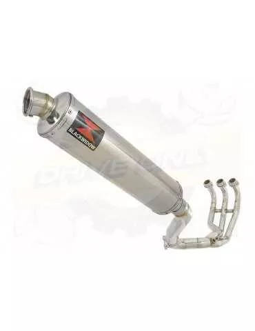 MT09 MT-09 2013-2021  Passage Haut Décatalyseur Ligne complète & Silencieux Rond en Inox 400mm