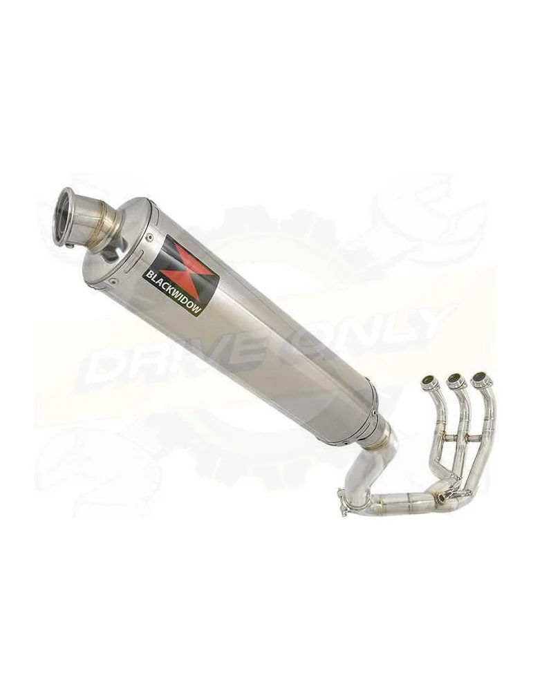 MT09 MT-09 2013-2021  Passage Haut Décatalyseur Ligne complète & Silencieux Rond en Inox 400mm