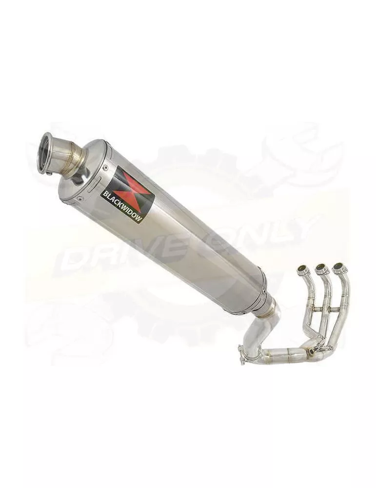 MT09 MT-09 2013-2021  Passage Haut Décatalyseur Ligne complète & Silencieux Rond en Inox 400mm