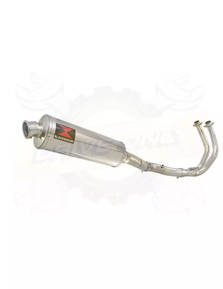 MT07 MT-07 2014 2015 2016 2017 Passage Haut Décatalyseur Ligne complète & Silencieux Ovale En Inox 400mm
