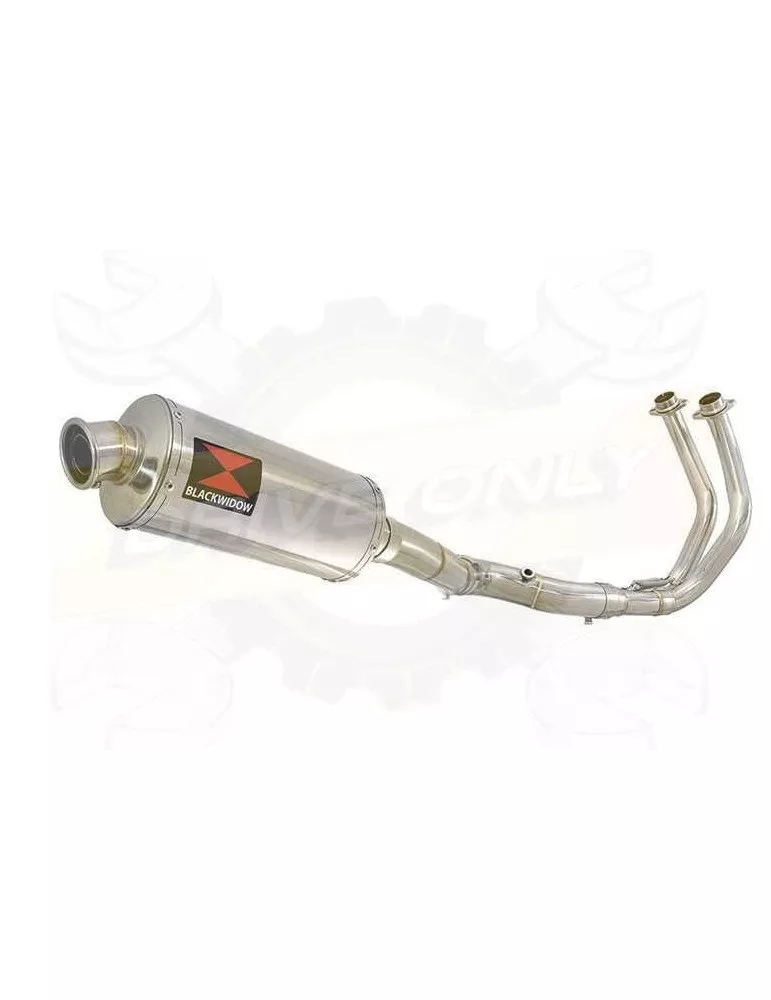 MT07 MT-07 2014 2015 2016 2017 Passage Haut Décatalyseur Ligne complète & Silencieux Ovale En Inox 300mm