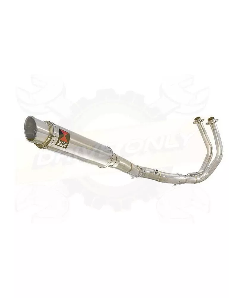 MT07 MT-07 2014 2015 2016 2017 Passage Haut Décatalyseur Ligne complète & Silencieux Rond GP Style En Inox 350mm