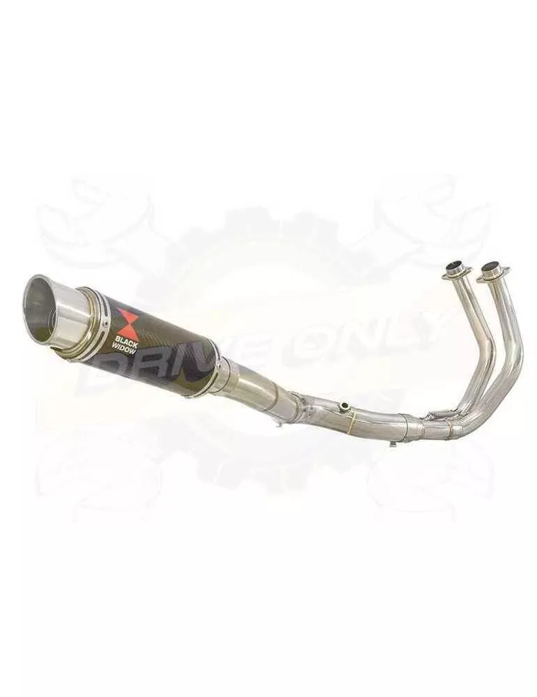 MT07 MT-07 2014 2015 2016 2017 Passage Haut Décatalyseur Ligne complète & Silencieux GP Rond En Carbone 230mm
