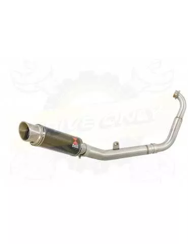 MT125 2014 - 2019 Passage Bas Ligne complète & Silencieux GP Rond En Carbone + Canule en Titane 230mm