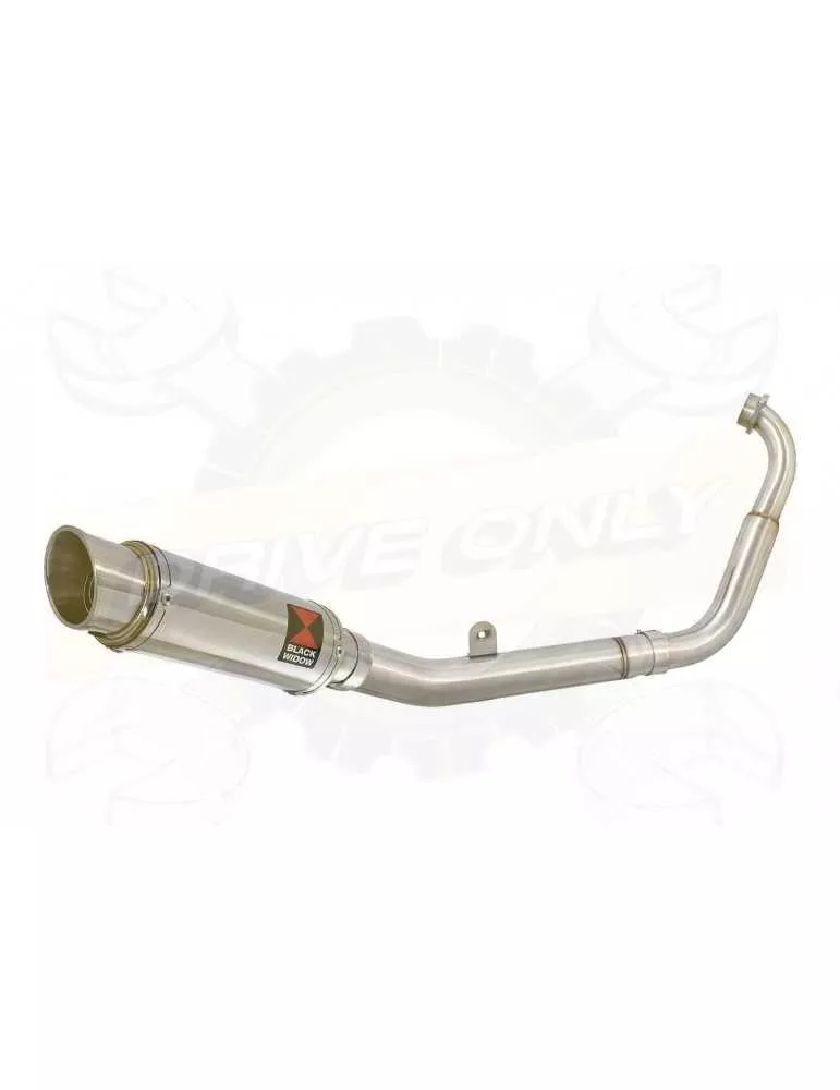 MT125 2014 - 2019 Passage Bas Ligne complète & Silencieux Rond GP Style En Inox 230mm