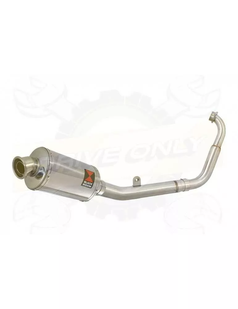 MT125 2014 - 2019 Passage Bas Ligne complète & Silencieux Ovale En Inox 230mm