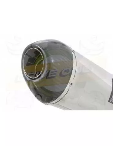 MT125 2014 - 2019 Passage Bas Ligne complète & Silencieux Ovale En Inox + Canule en Carbone 200mm