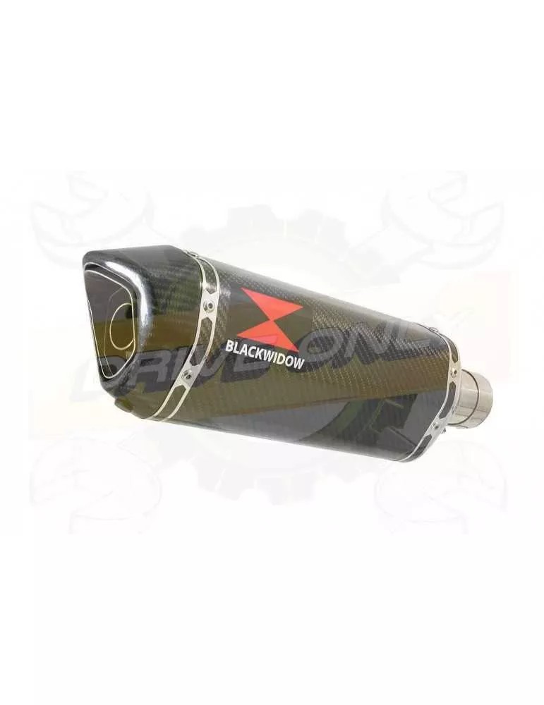 MT125 2014 - 2019 Hi Level Ligne complète & Silencieux Hexagonale En Carbone 300mm
