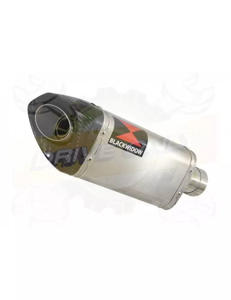 MT125 2014 - 2019 Hi Level Ligne complète & Silencieux Tri Ovale en Inox + Canule en Carbone 250mm