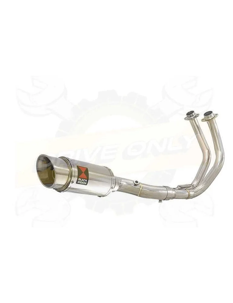 MT07 MT-07 2014 2015 2016 2017 Passage Bas Décatalyseur Ligne complète & Silencieux Rond En Inox 200mm