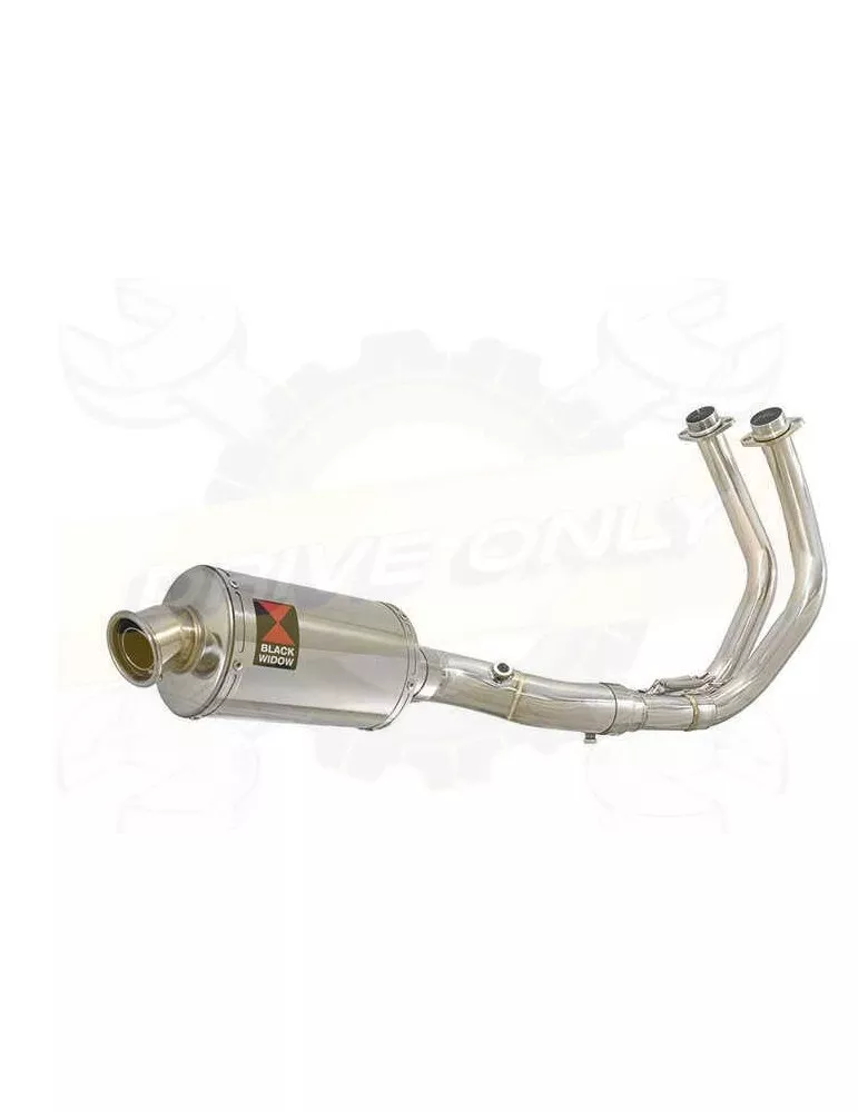 MT07 MT-07 2014 2015 2016 2017 Passage Bas Décatalyseur Ligne complète & Silencieux Ovale En Inox 230mm