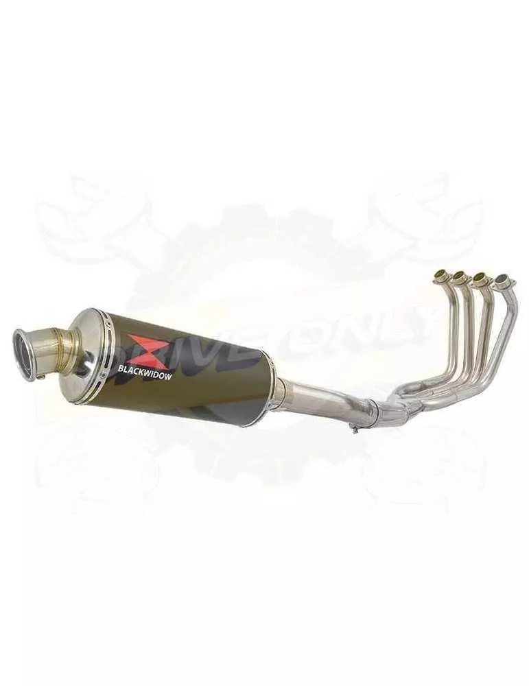 FZS1000 FZS 1000 FAZER Ligne complète & Silencieux Rond Noir En Inox 300mm