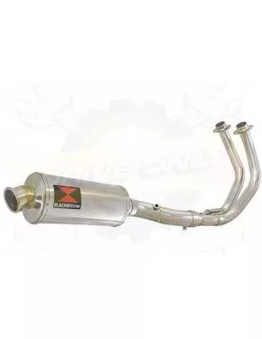 MT07 MT-07 2014 2015 2016 2017 Passage Bas Décatalyseur Ligne complète & Silencieux Ovale En Inox 300mm