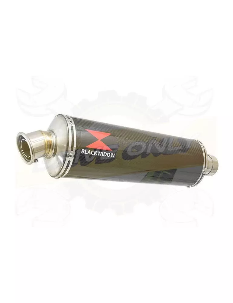 FZS1000 FZS 1000 FAZER Exhaust Silencieux Kit & Ovale En Carbone Silencieux 400mm