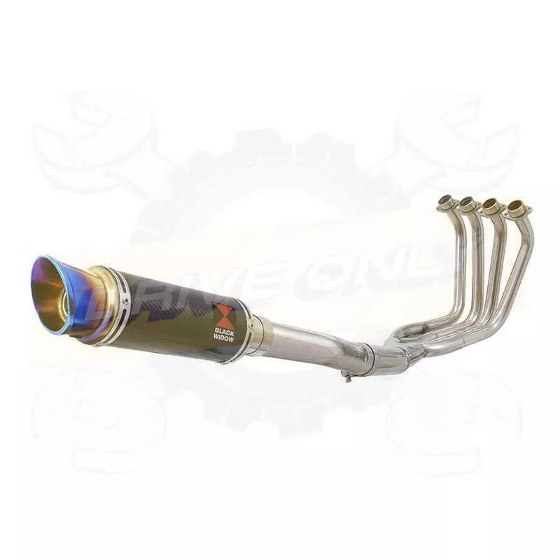 FZS1000 FZS 1000 FAZER Ligne complète & Silencieux Rond GP En Carbone + En Inox canule Anodisé 230mm