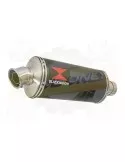 FZS1000 FZS 1000 FAZER Silencieux Kit & Silencieux Ovale Noir En Inox 300mm