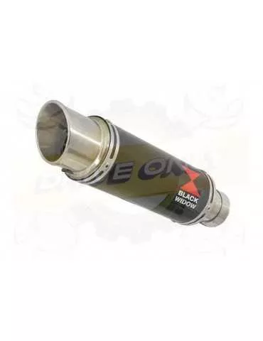 FZS1000 FZS 1000 FAZER Silencieux Kit & Silencieux Rond GP Style Noir En Inox 230mm
