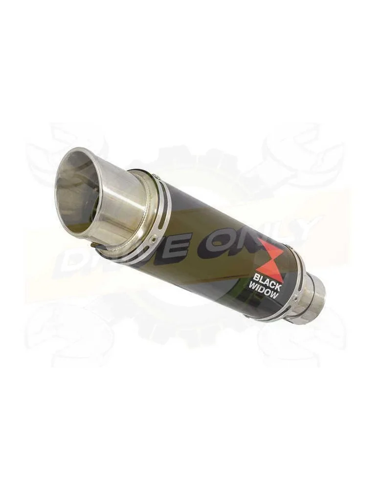 FZS1000 FZS 1000 FAZER Silencieux Kit & Silencieux Rond GP Style Noir En Inox 230mm
