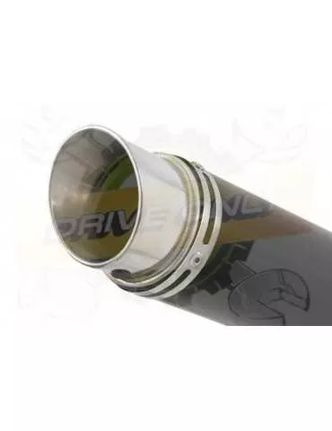 FZS1000 FZS 1000 FAZER Silencieux Kit & Silencieux Rond GP Style Noir En Inox 230mm