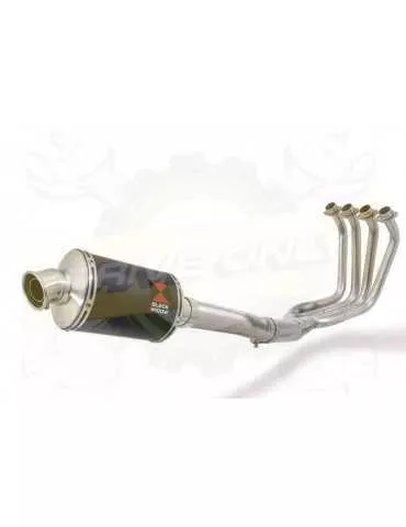 FZS1000 FZS 1000 FAZER Ligne complète & Silencieux Ovale Noir En Inox 230mm