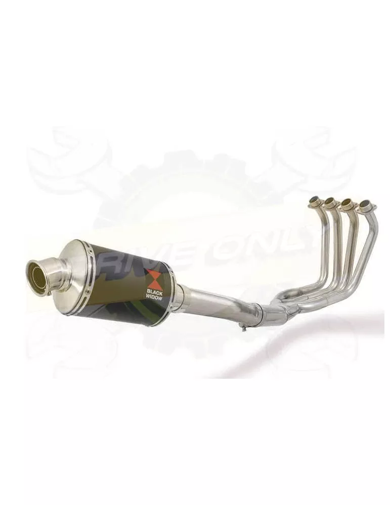 FZS1000 FZS 1000 FAZER Ligne complète & Silencieux Ovale Noir En Inox 230mm