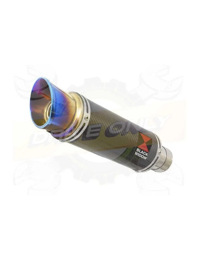 FZS1000 FZS 1000 FAZER Silencieux Kit & Silencieux Rond GP En Carbone + Canule En Inox Anodisé 230mm