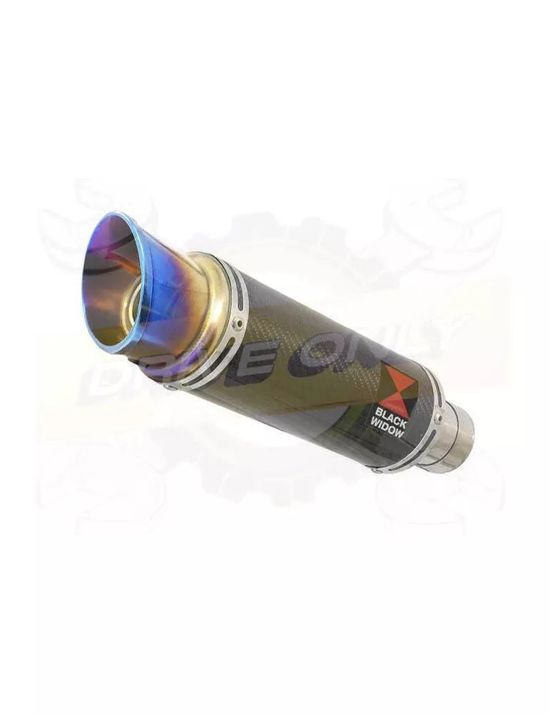 FZS1000 FZS 1000 FAZER Silencieux Kit & Silencieux Rond GP En Carbone + Canule En Inox Anodisé 230mm