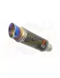 FZS1000 FZS 1000 FAZER Silencieux Kit & Silencieux Rond GP En Carbone + Canule En Inox Anodisé 230mm