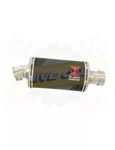 FZS1000 FZS 1000 FAZER Silencieux Kit & Silencieux Ovale Noir En Inox 230mm