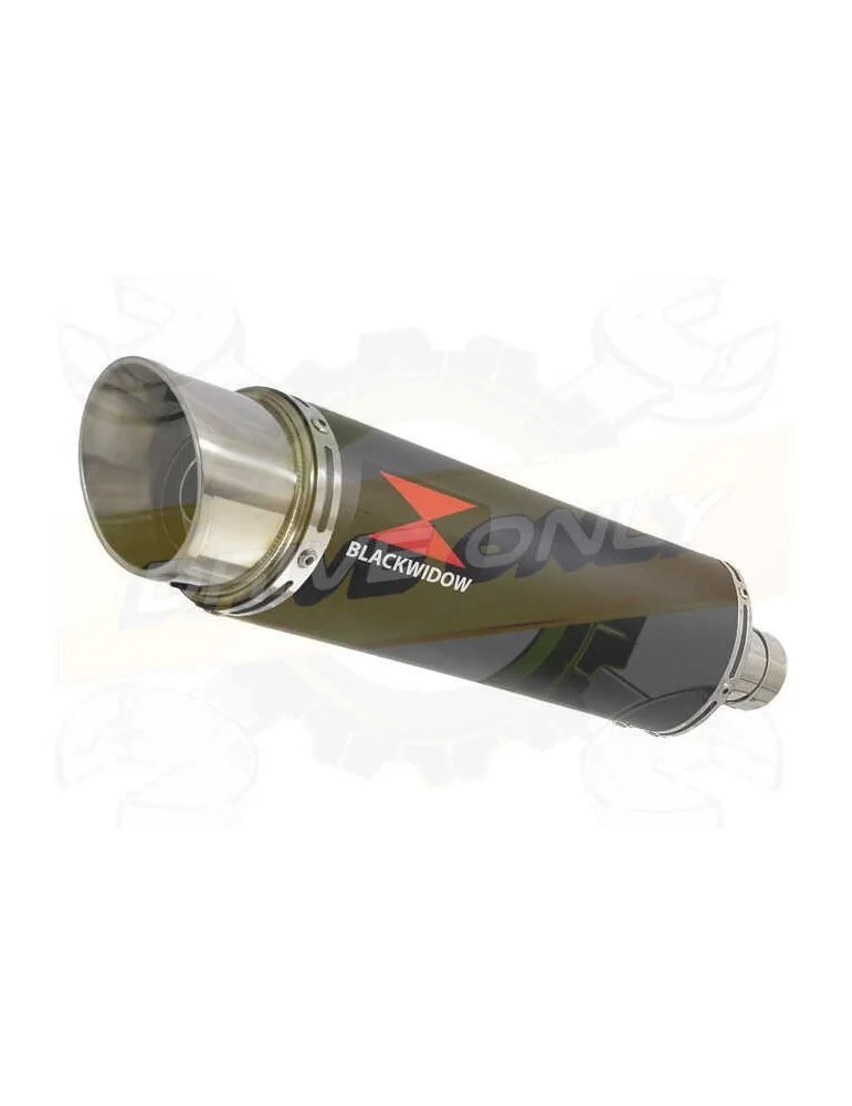 FZS1000 FAZER Silencieux Kit & Silencieux Rond GP Style Noir En Inox BG36R 360mm