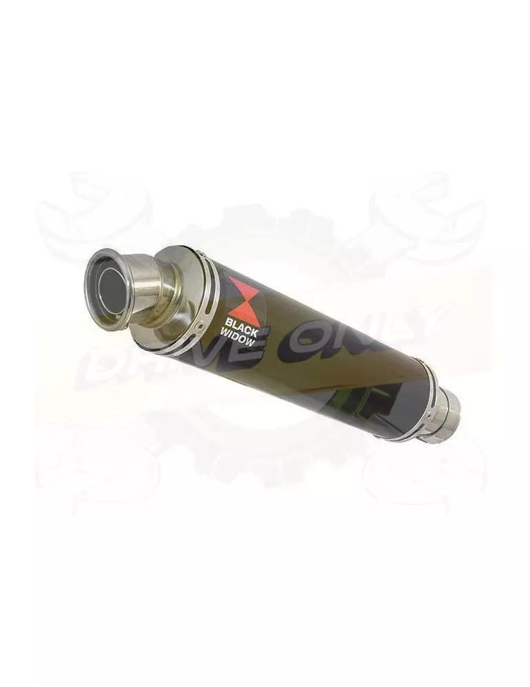 FZS1000 FAZER Silencieux Kit & Silencieux Rond Noir En Inox BN35R 350mm