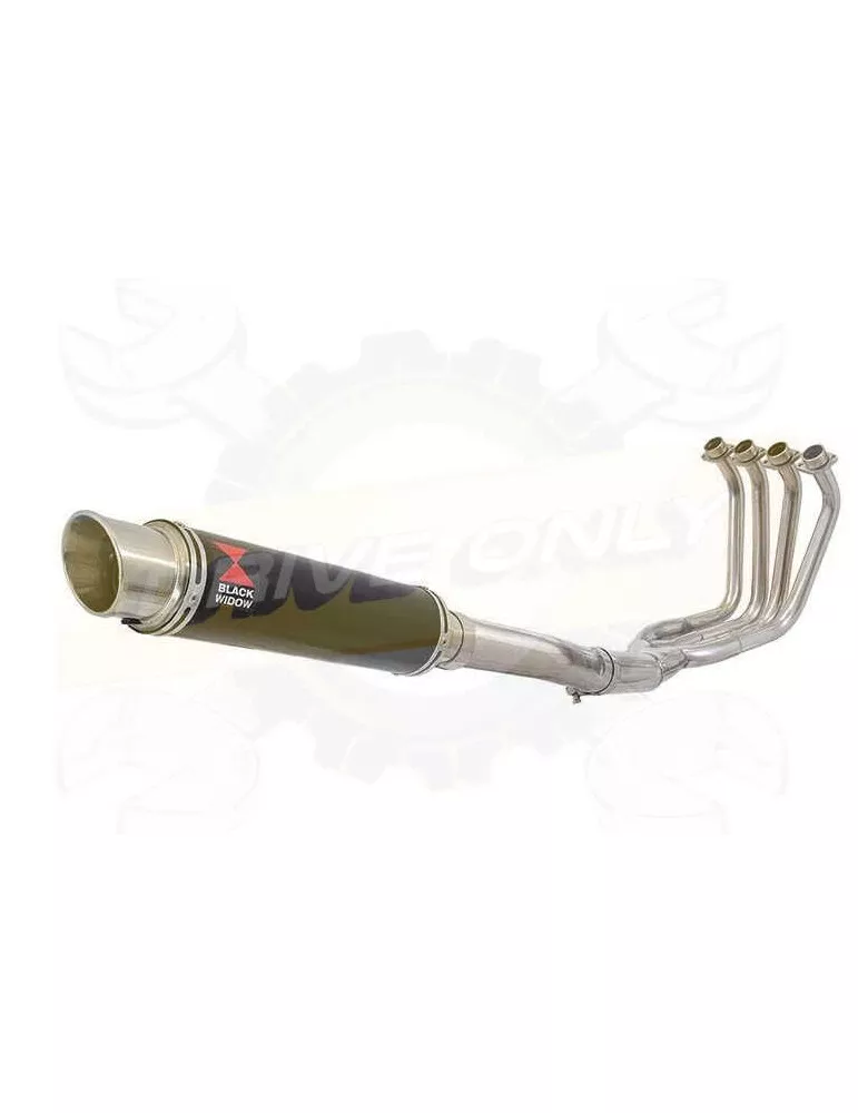 FZS1000 FAZER Ligne complète & Silencieux Rond GP Style Noir En Inox BG35R 350mm
