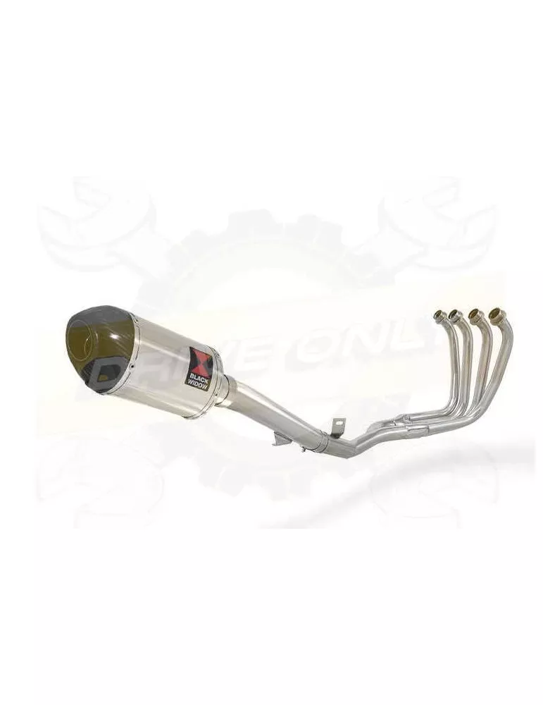 FZS600 FAZER 600 Ligne complète & Silencieux Ovale En Inox + Canule en Carbone 200mm