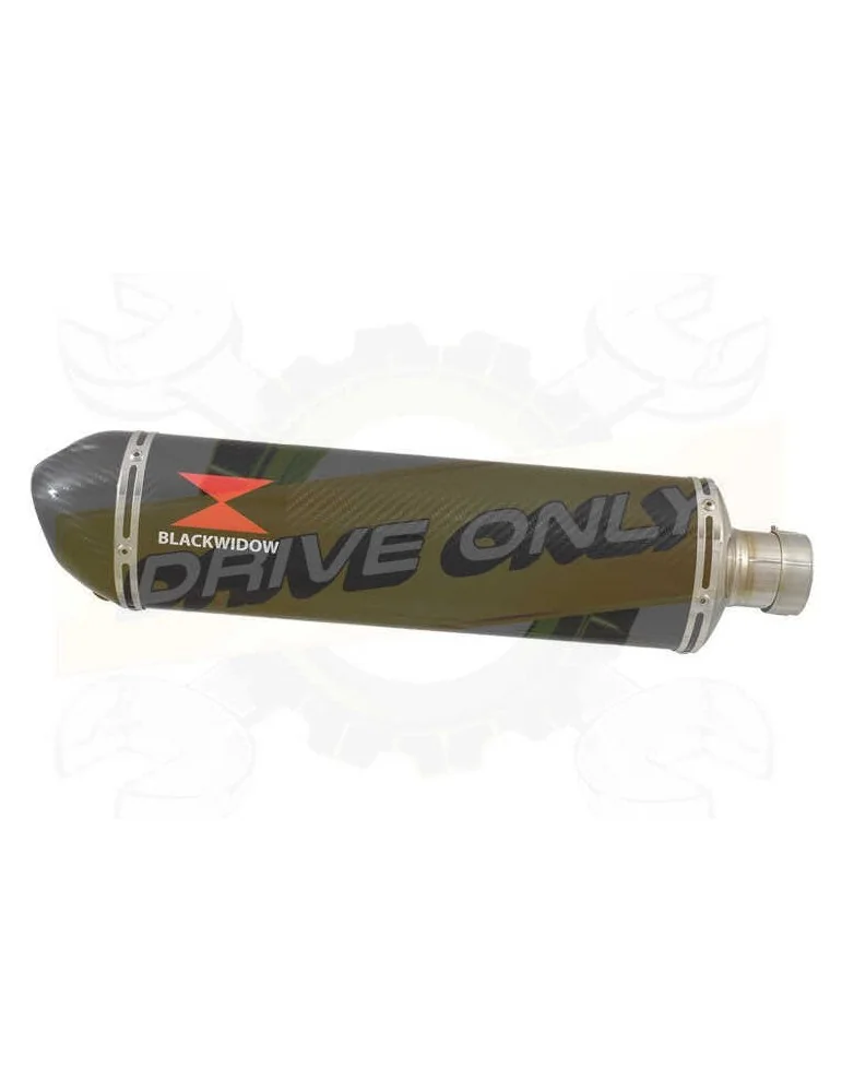 FZS600 FAZER 600 Tube de raccord et Silencieux Ovale En Carbone 400mm