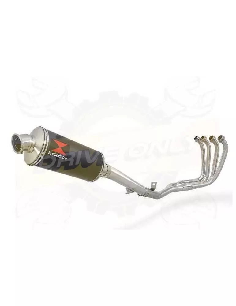 FZS600 FAZER 600 Ligne complète & Silencieux Ovale Noir En Inox 300mm