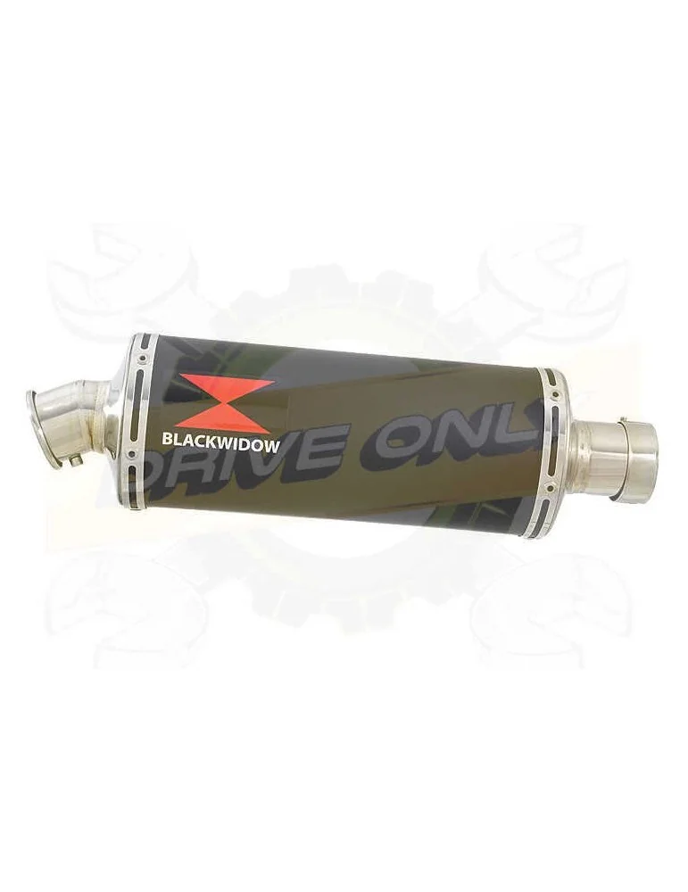 FZS600 FAZER 600 Tube de raccord et Silencieux Ovale Noir En Inox 300mm
