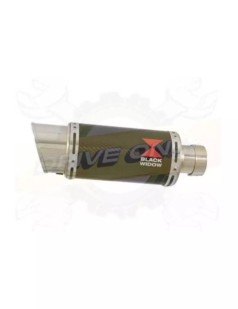FZS600 FAZER 600 Tube de raccord et Silencieux Rond En Carbone 200mm