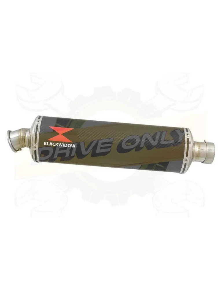 FZS600 FAZER 600 Tube de raccord et Silencieux Ovale En Carbone 400mm