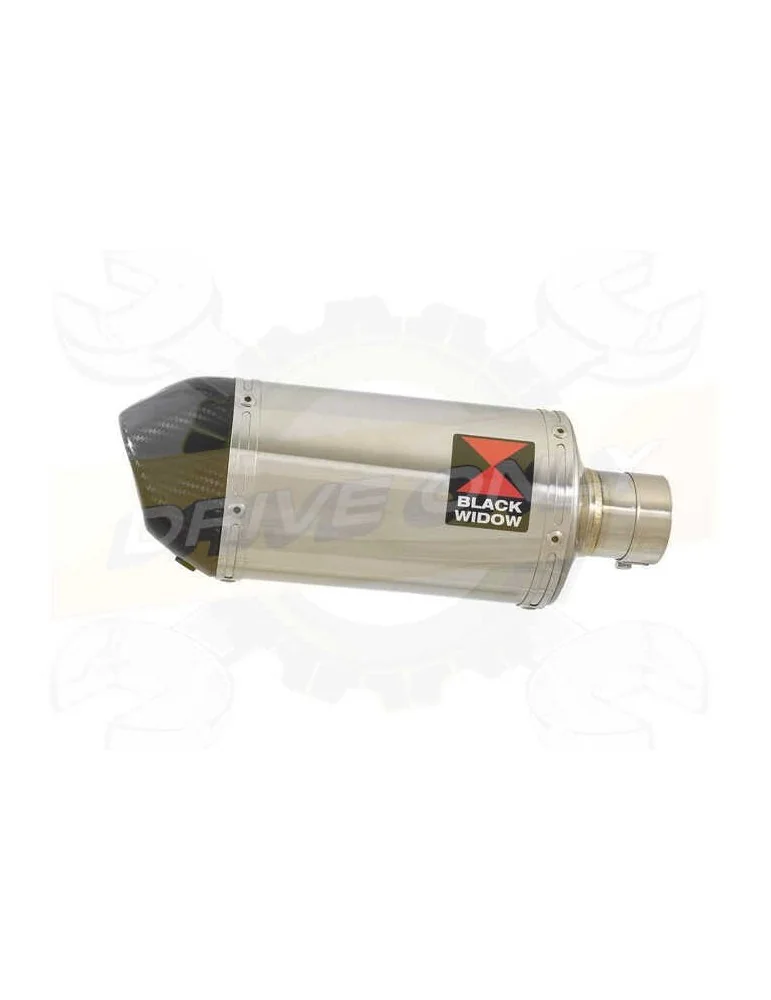 FZS600 FAZER 600 Tube de raccord et Silencieux Ovale En Inox + Canule en Carbone 200mm
