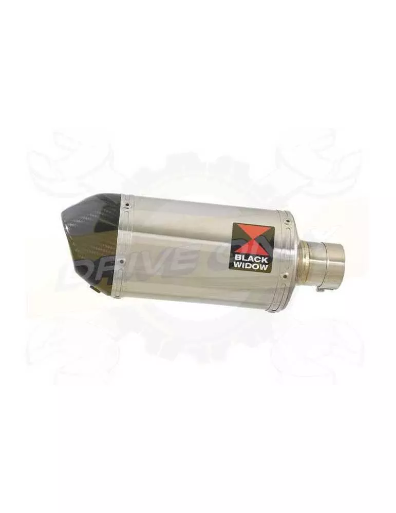FZS600 FAZER 600 Tube de raccord et Silencieux Ovale En Inox + Canule en Carbone 200mm