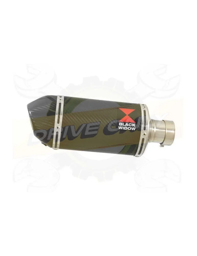 FZS600 FAZER 600 Tube de raccord et Silencieux Ovale En Carbone 200mm