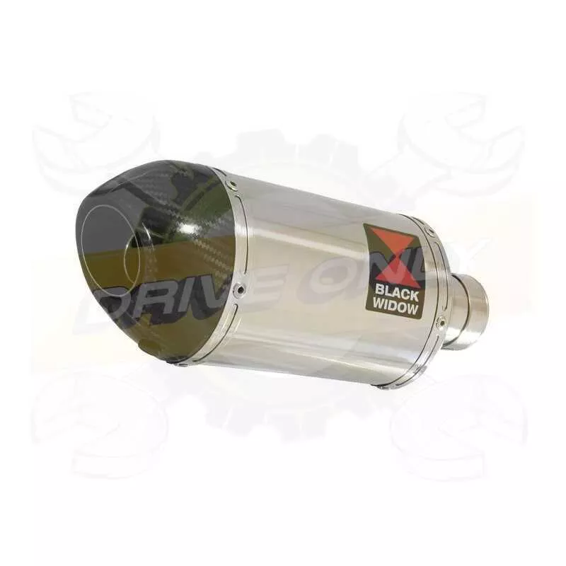 Vespa GTS 125 4T 2007 - 2011 Ligne complète & Silencieux Ovale En Inox + Canule En Carbone 200mm